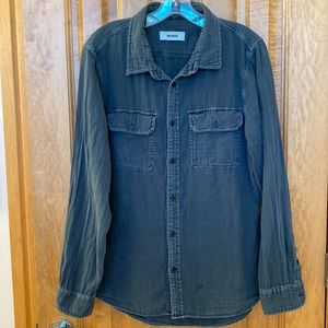 Men’s button down shirt.